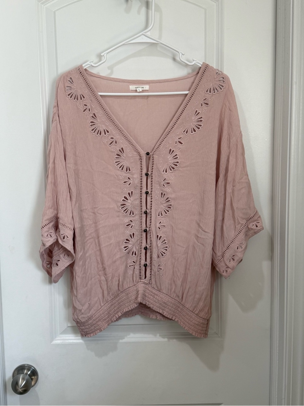 Maurices Dusty Rose V-Neck Top